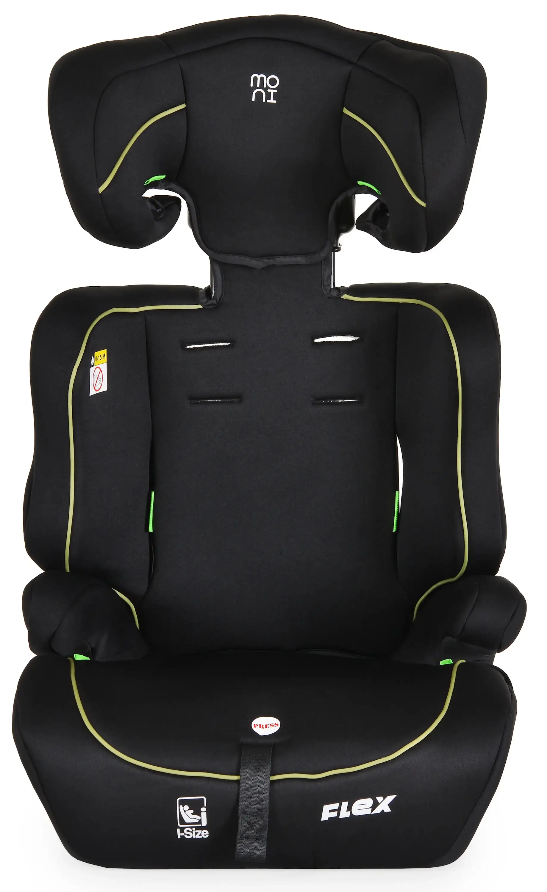 Scaun auto Moni Flex i-Size (Black/Green)