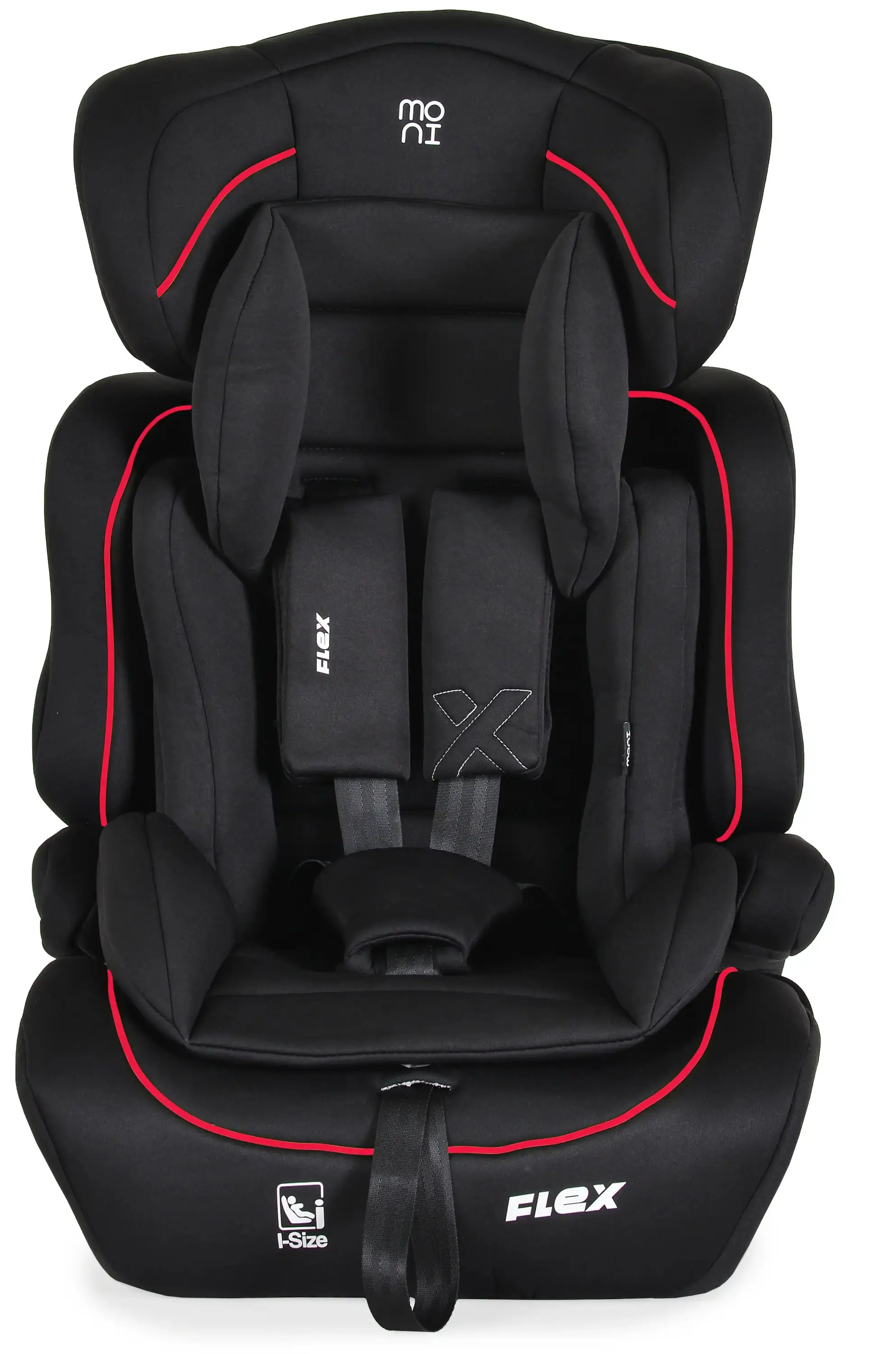 Scaun auto Moni Flex i-Size (Black/Red)