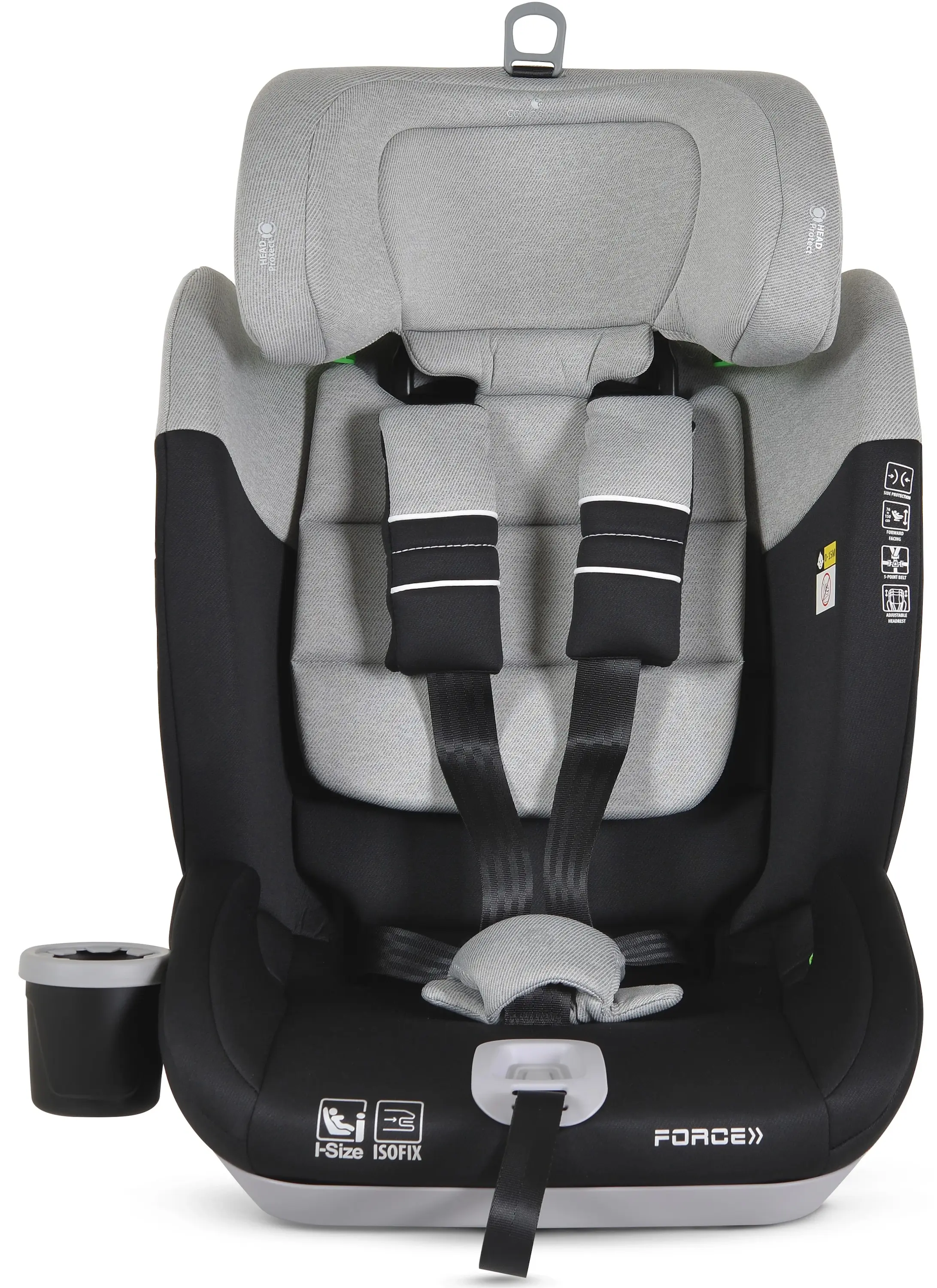 Автокресло Moni Force i-Size (Grey) - 2