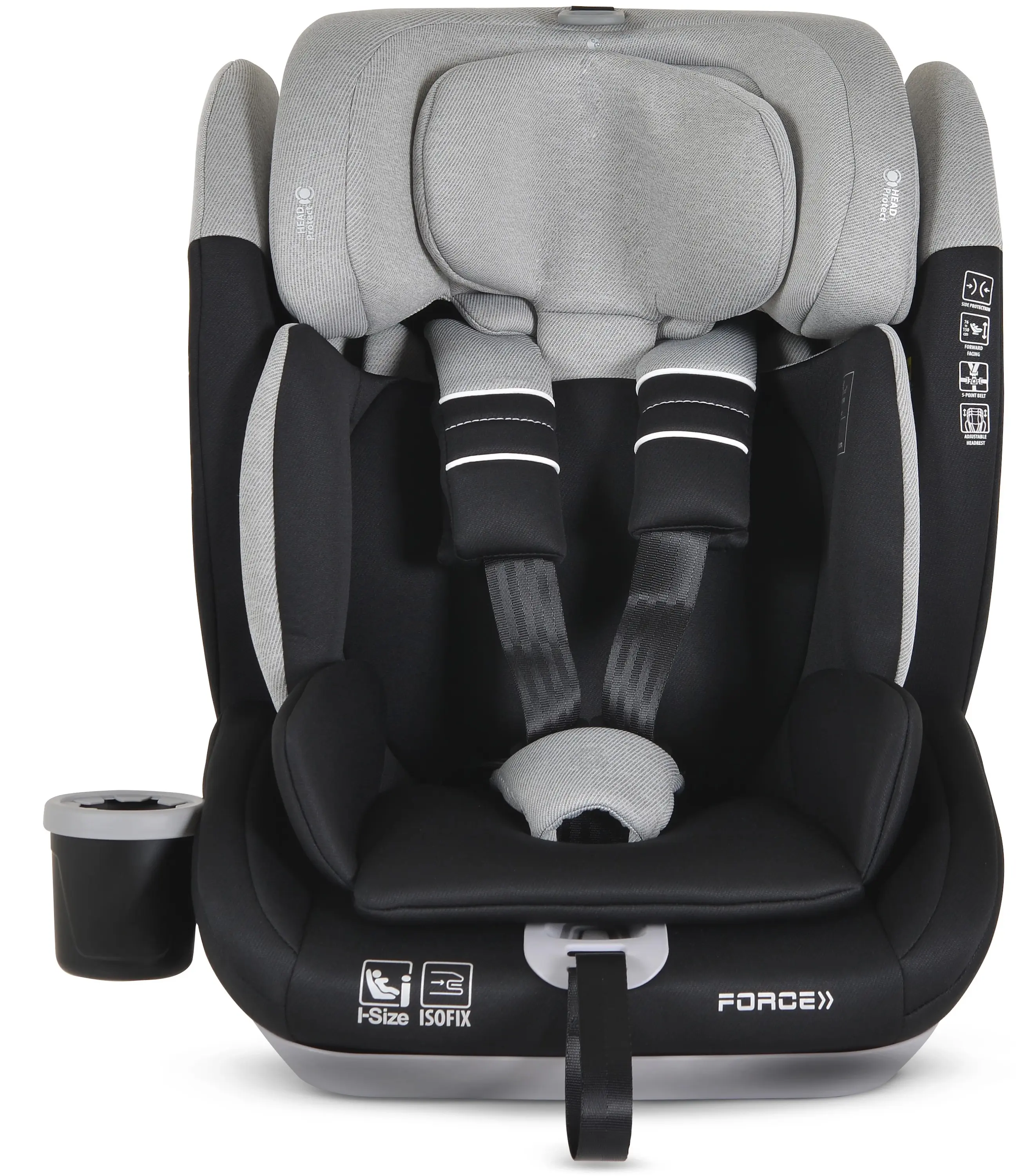 Автокресло Moni Force i-Size (Grey) - 3