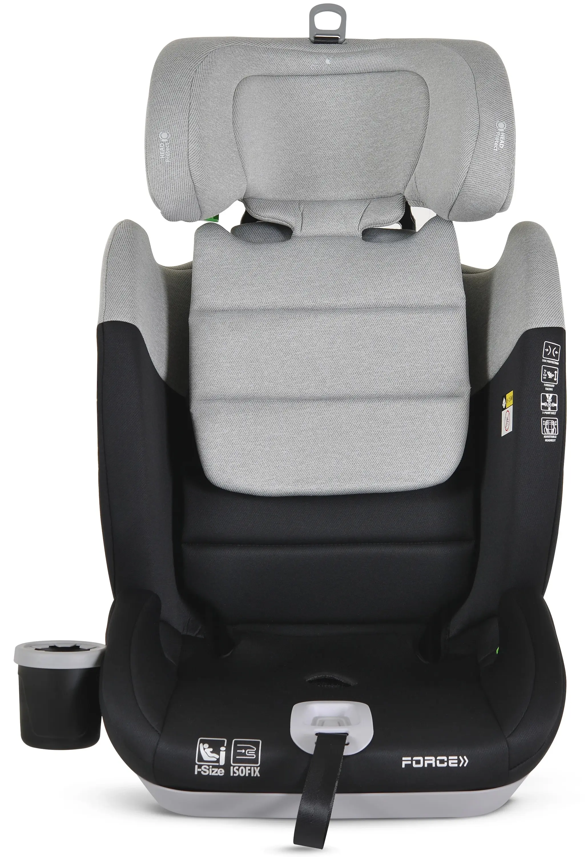 Автокресло Moni Force i-Size (Grey) - 4