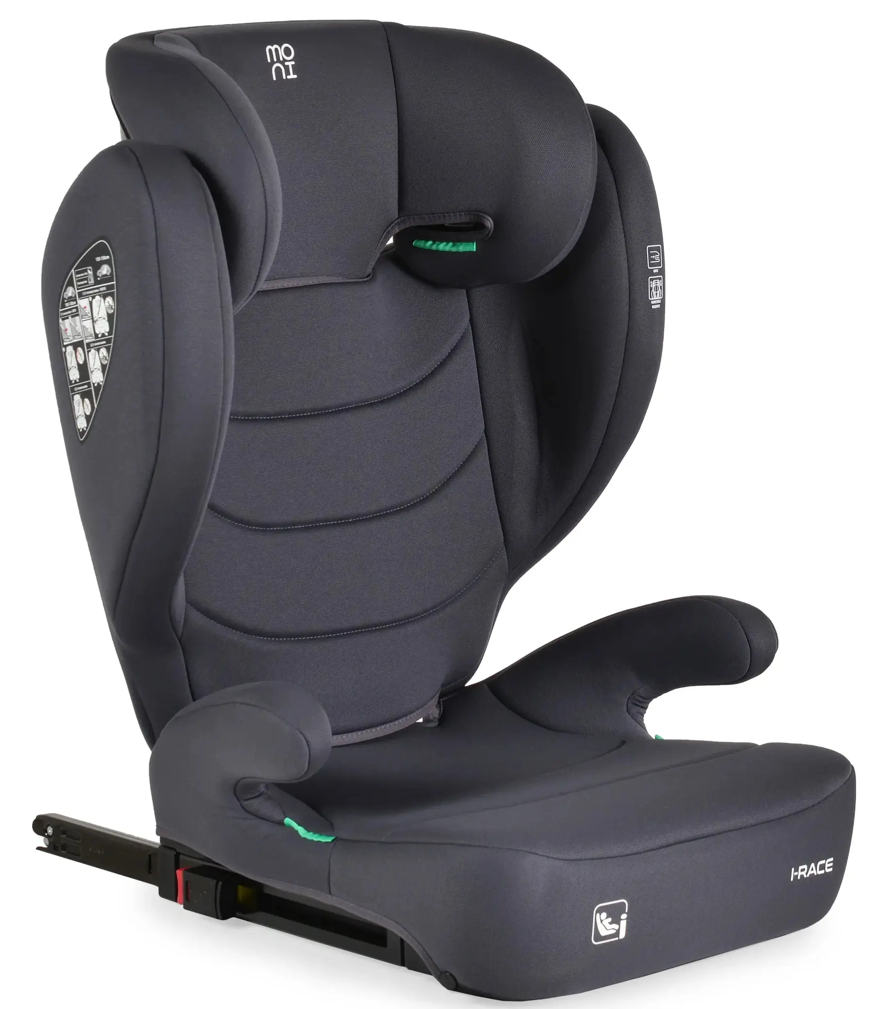 Scaun auto Moni i-Race i-Size (Stone Gray) - 3