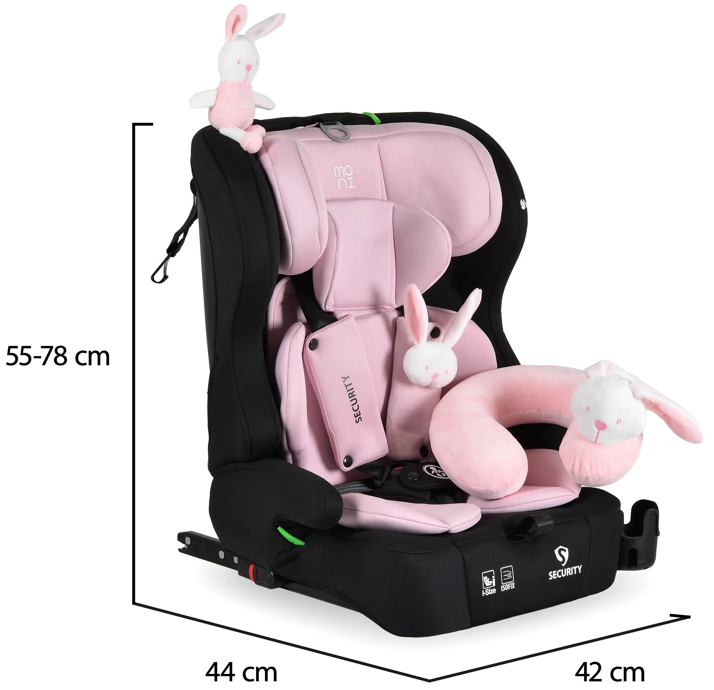 Автокресло Moni Security (Baby Pink) - 9