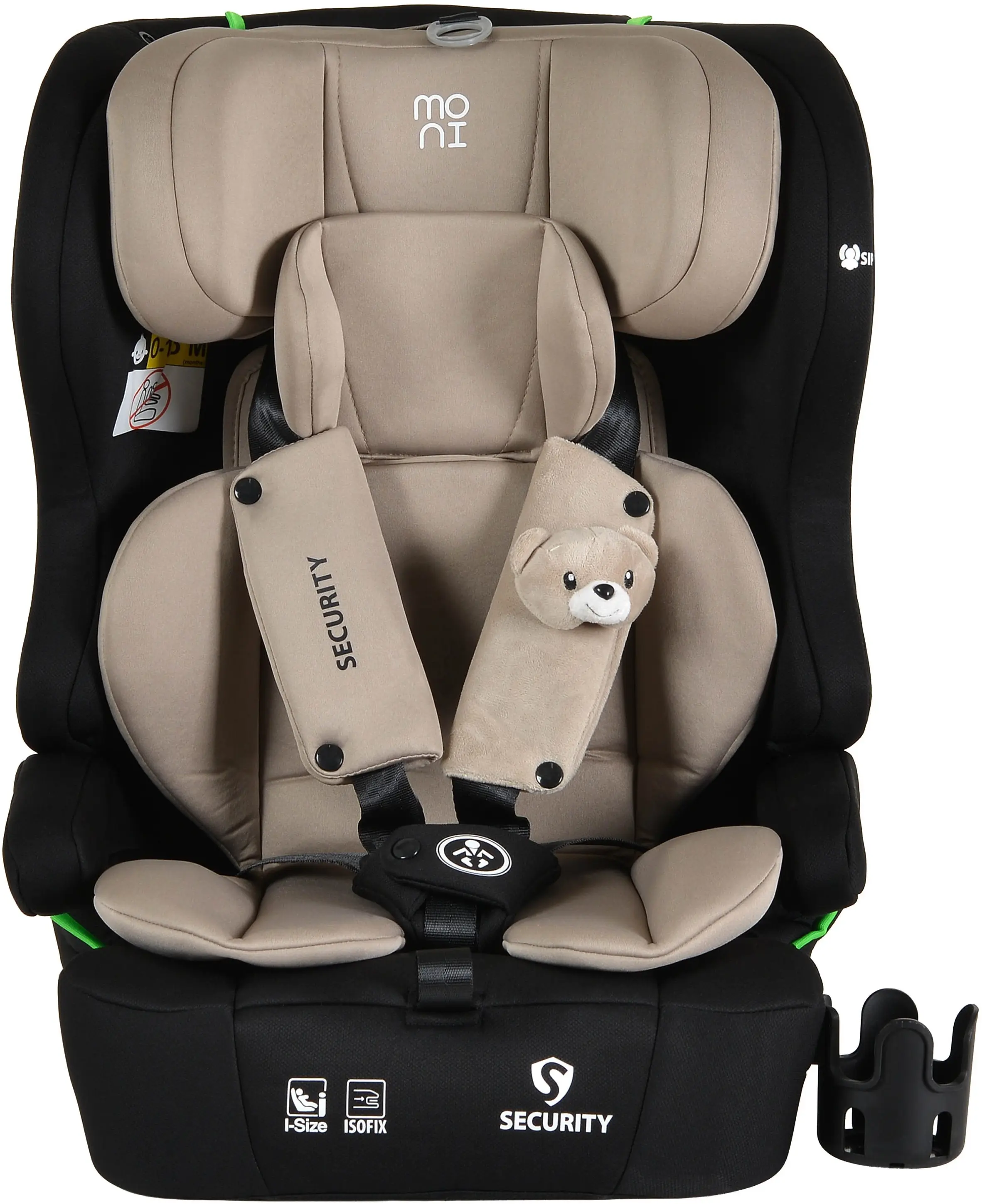 Scaun auto Moni Security (Cool Beige) - 3
