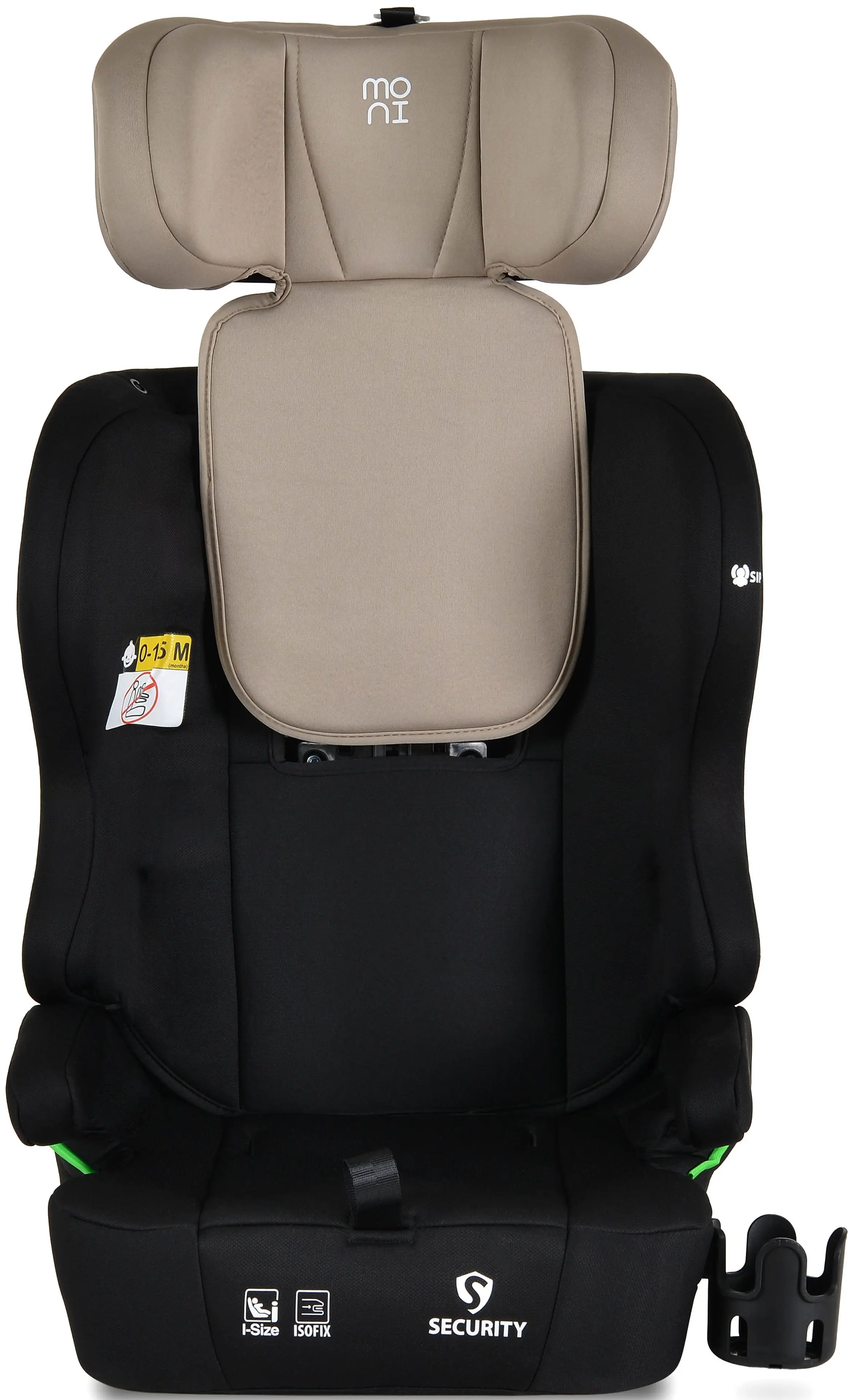 Scaun auto Moni Security (Cool Beige) - 5
