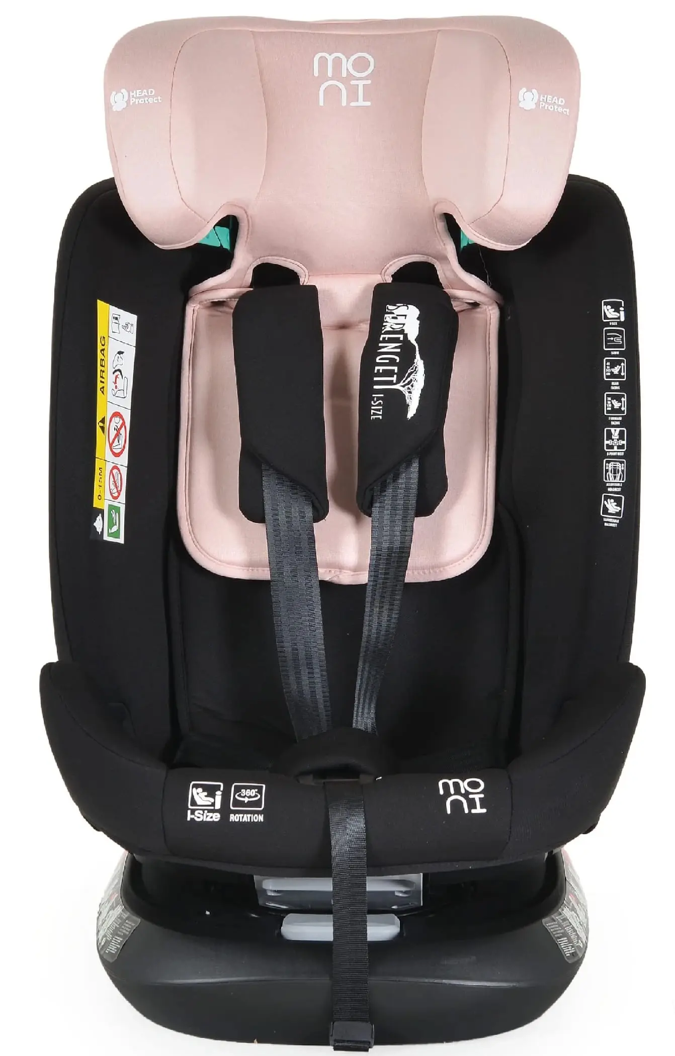 Scaun auto Moni Serengeti (Gently Pink) - 7