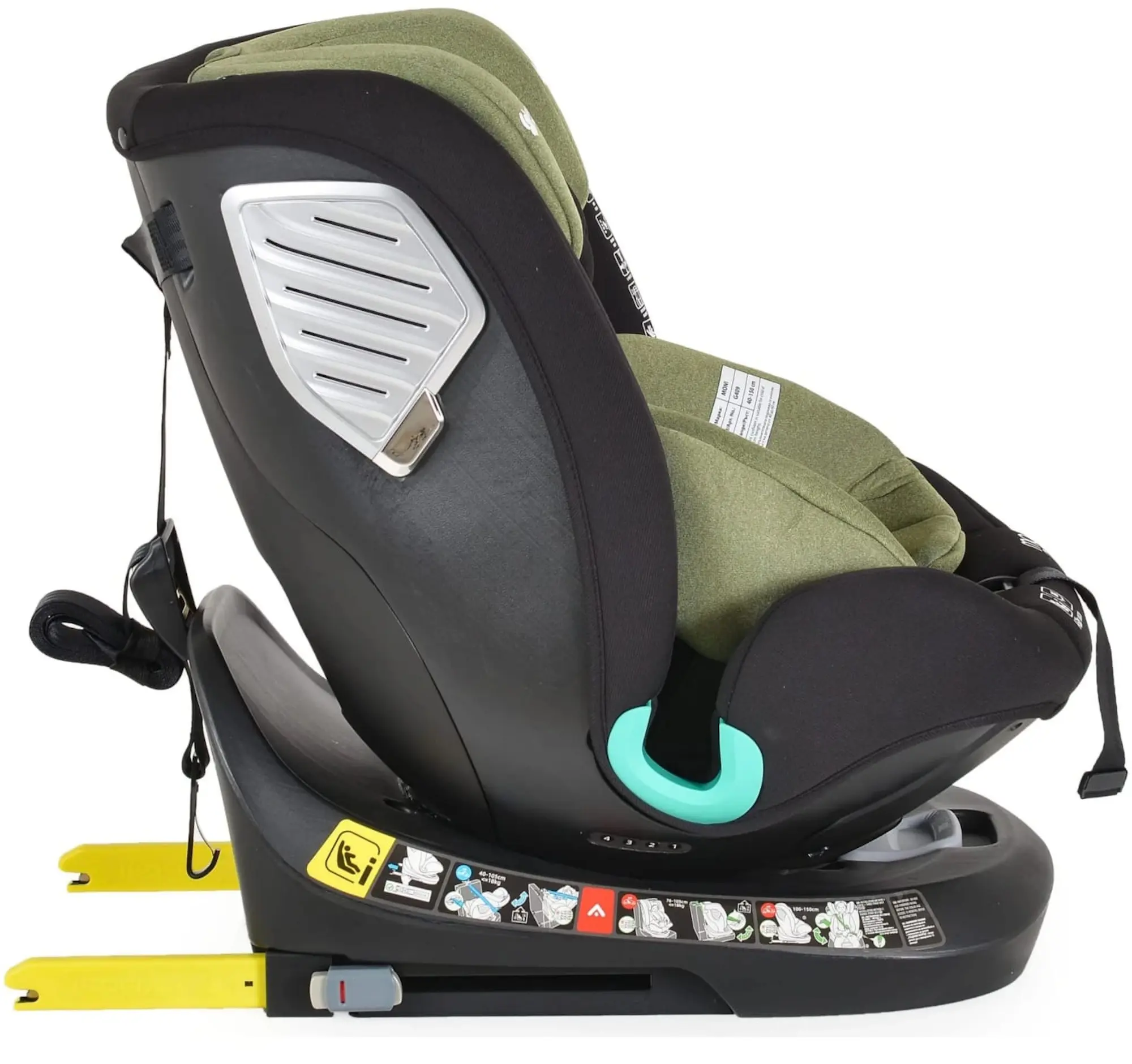 Scaun auto Moni Serengeti (Sky Green) - 7