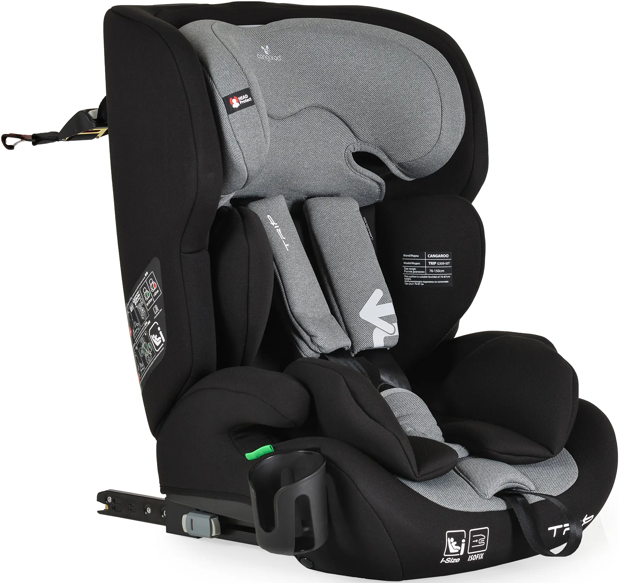 Автокресло Moni Trip (Intense Gray) - 3