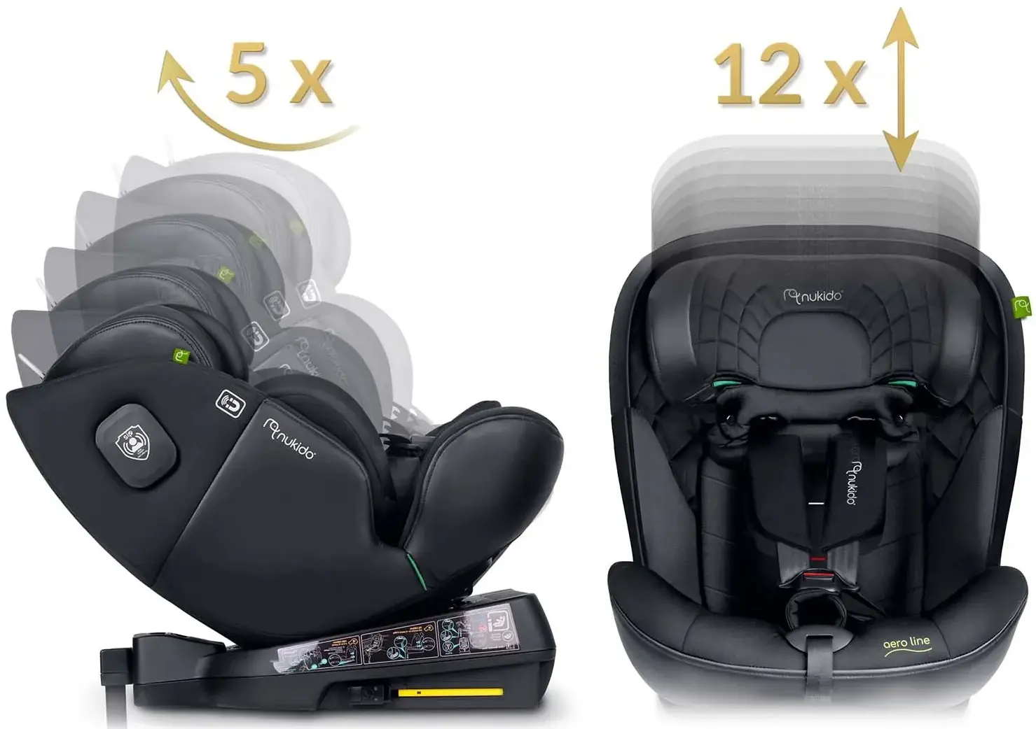 Автокресло Nukido Aero Line 710120 (Black) - 15