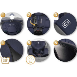 Автокресло Nukido Aero Line 710121 (Black/Dark Blue) Thumb