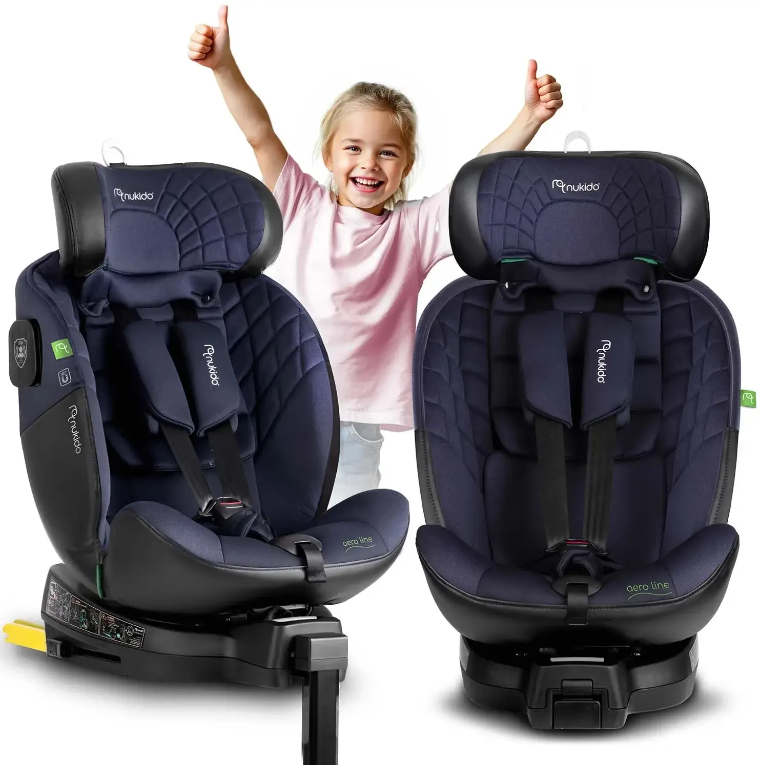 Автокресло Nukido Aero Line 710121 (Black/Dark Blue) - 13
