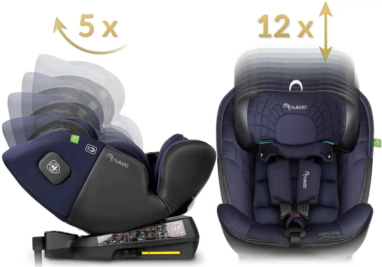 Автокресло Nukido Aero Line 710121 (Black/Dark Blue) - 8