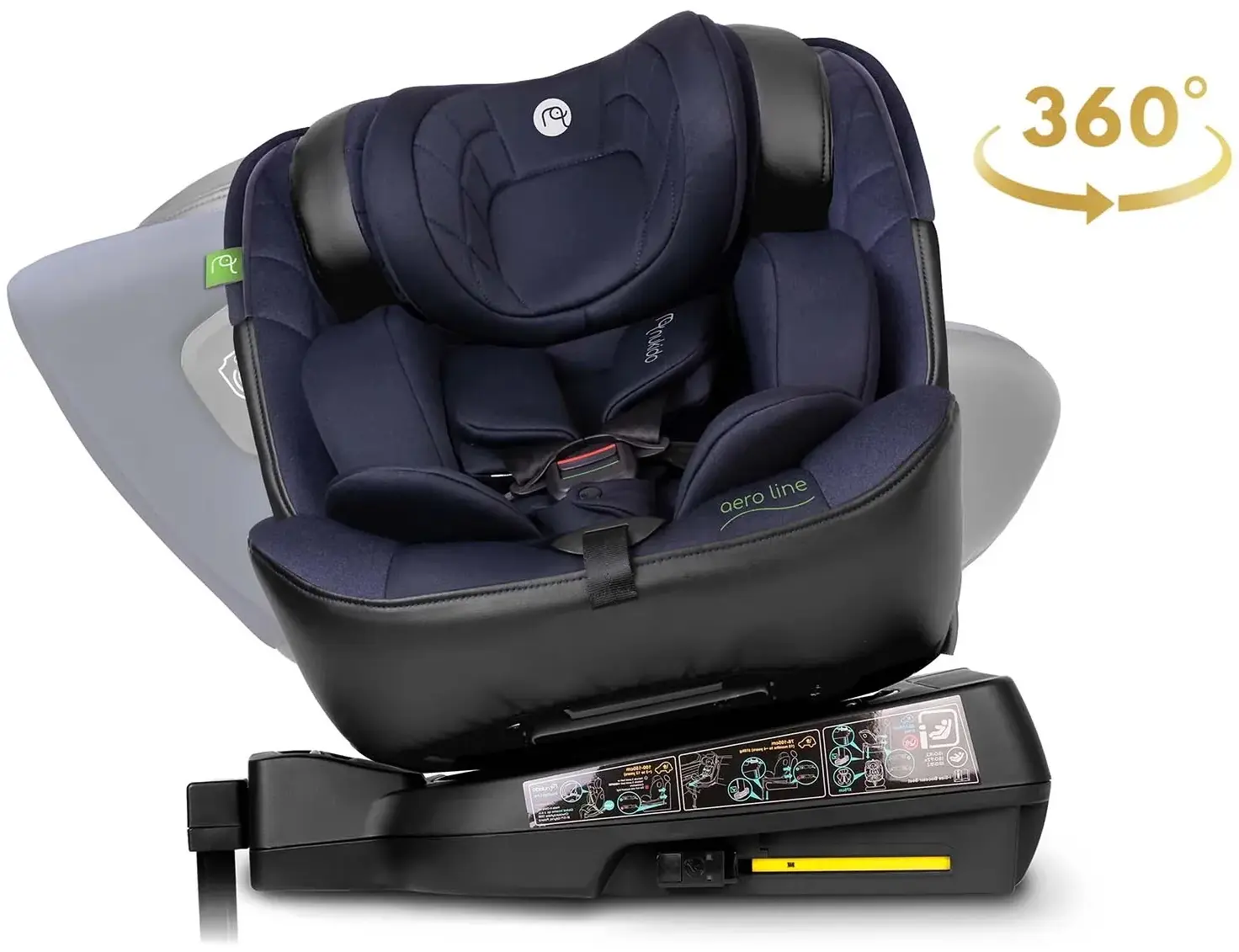 Автокресло Nukido Aero Line 710121 (Black/Dark Blue) - 10