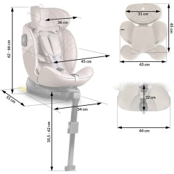 Scaun auto Nukido Aero Line 710122 (Light Brown) Thumb