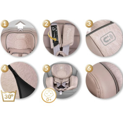 Scaun auto Nukido Aero Line 710122 (Light Brown) Thumb