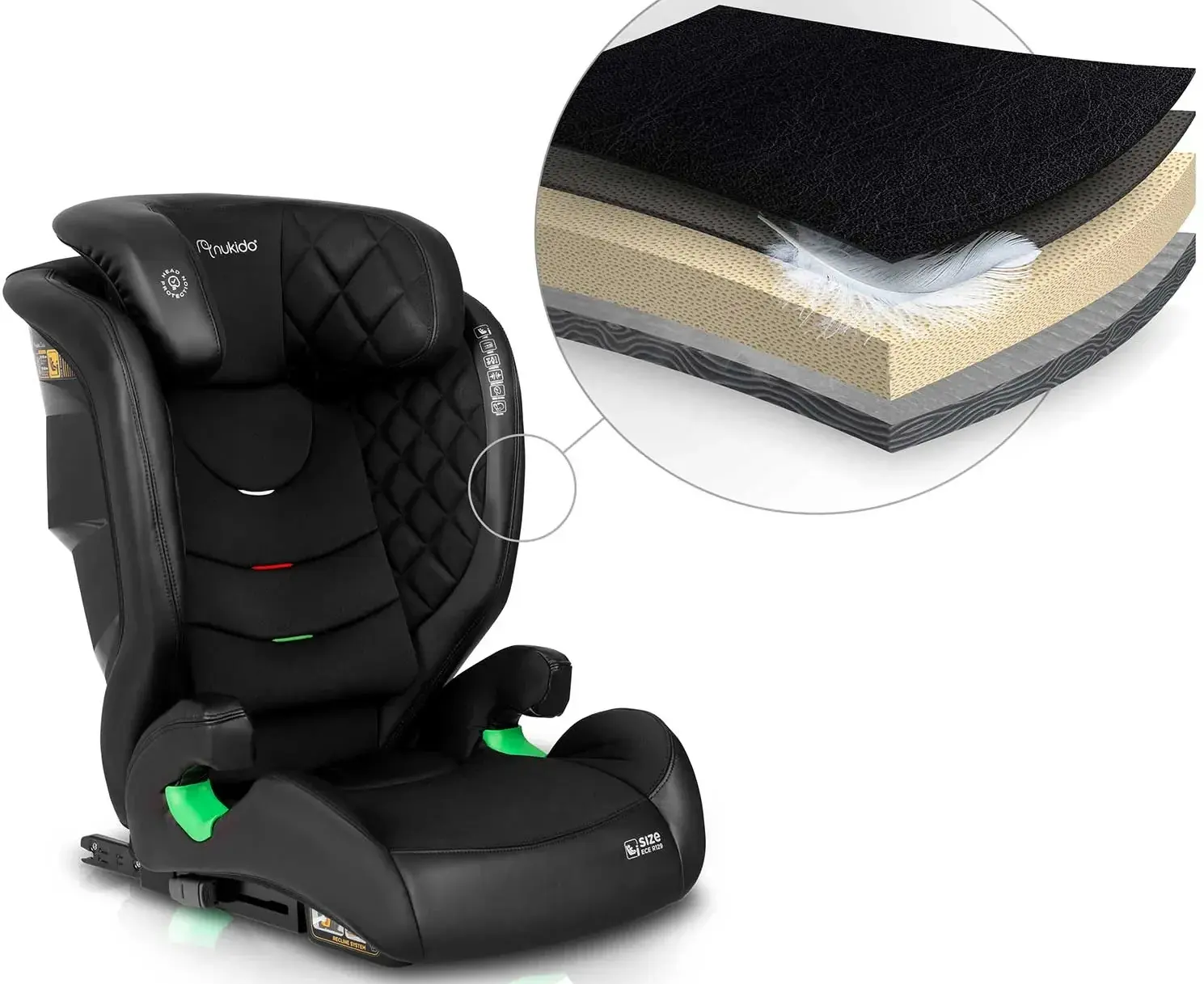 Scaun auto Nukido Louis 710000 (Black) - 12