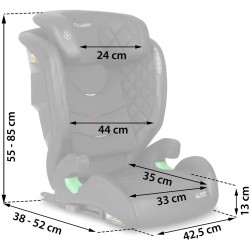 Scaun auto Nukido Louis 710000 (Black) Thumb
