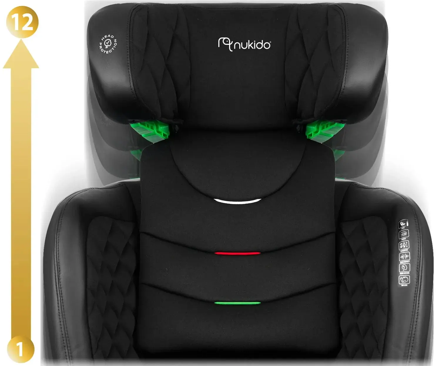 Scaun auto Nukido Louis 710000 (Black) - 6