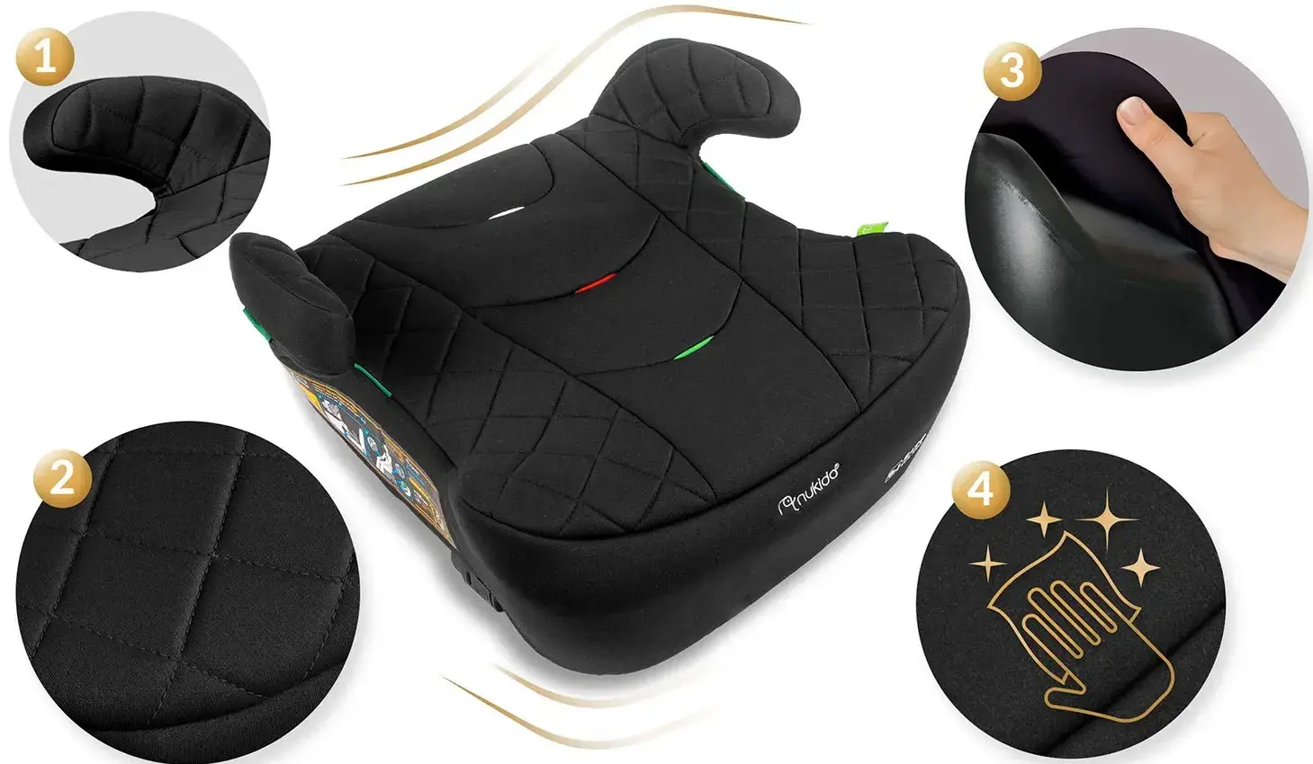 Scaun auto Nukido Louis Base 710200 (Black) - 7