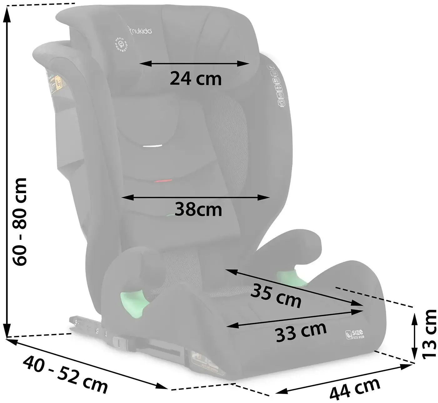 Scaun auto Nukido Louis Soft 710010 (Black) - 3
