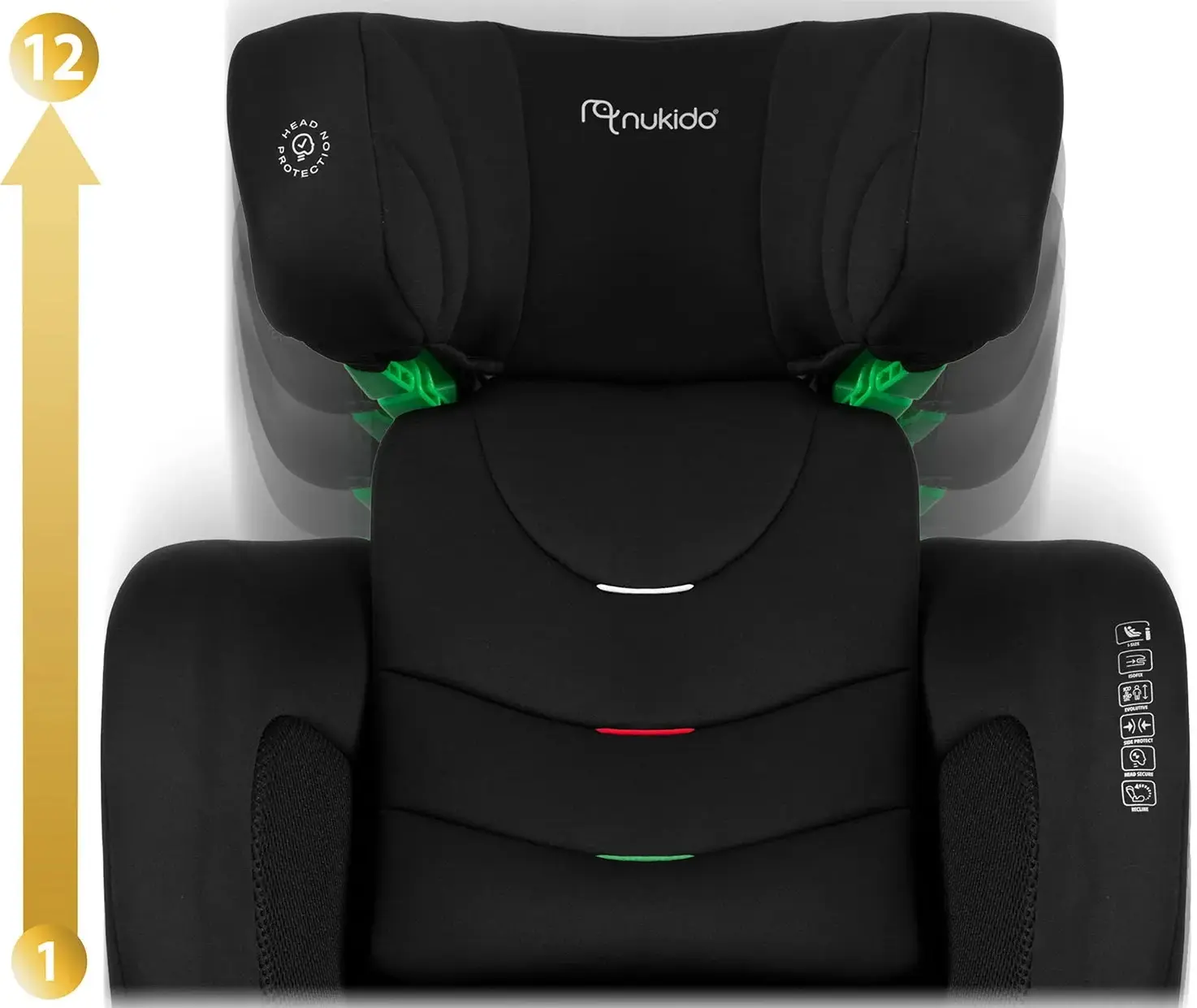 Scaun auto Nukido Louis Soft 710010 (Black) - 6