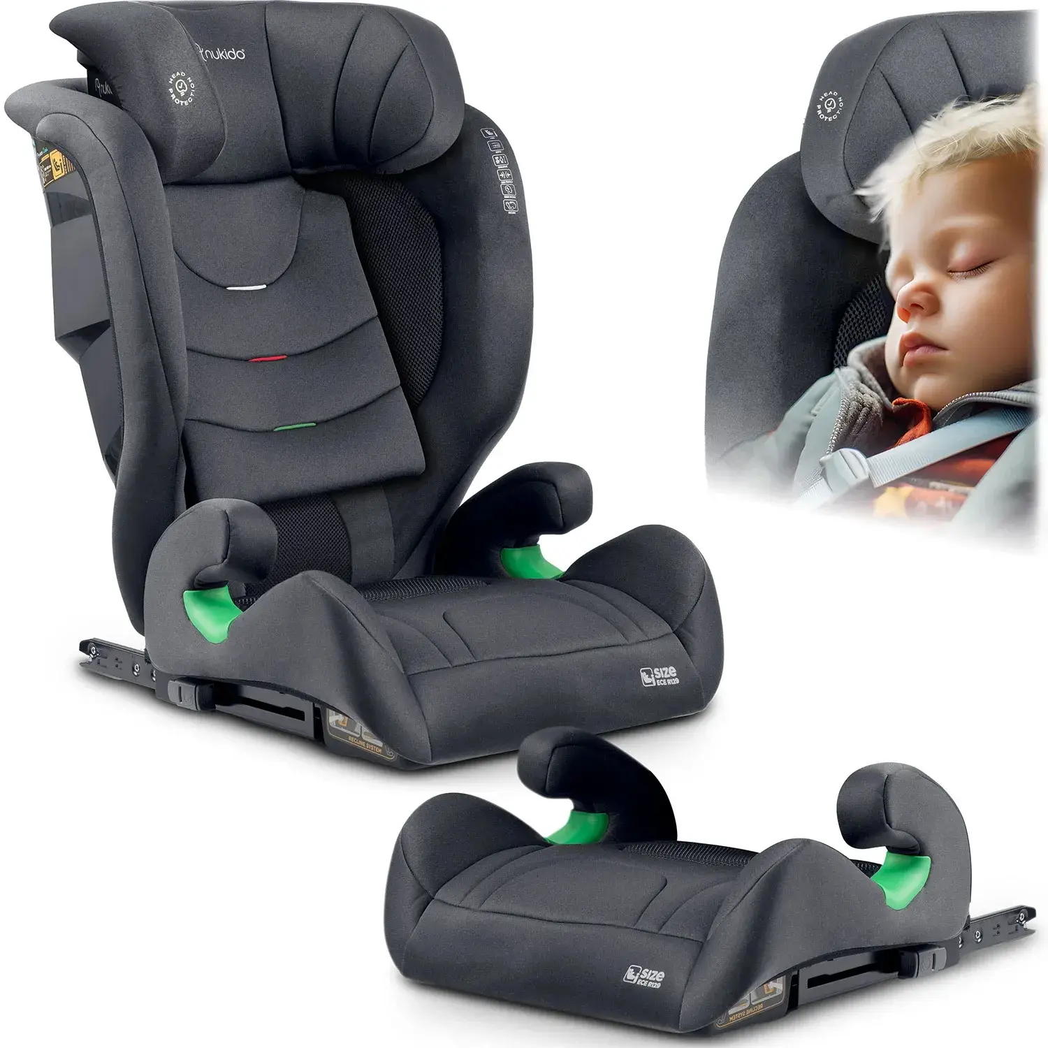 Scaun auto Nukido Louis Soft 710011 (Dark Grey) - 5