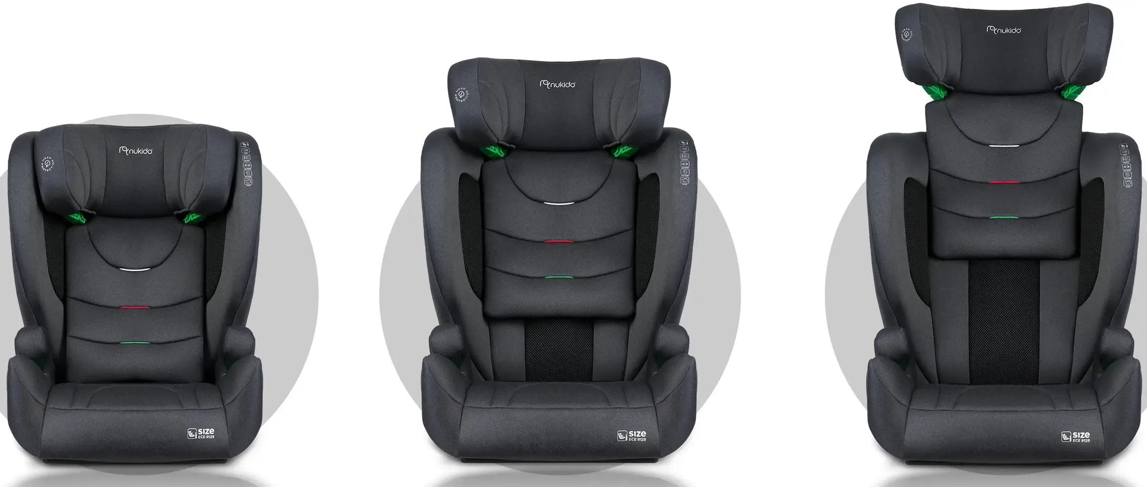 Scaun auto Nukido Louis Soft 710011 (Dark Grey) - 7