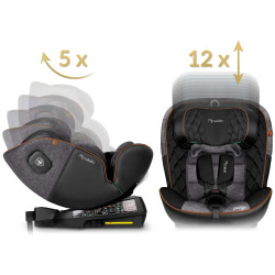Автокресло Nukido Prestige Line 710100 (Black/Heather Grey) Thumb