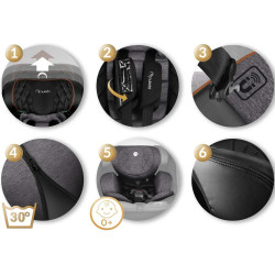 Автокресло Nukido Prestige Line 710100 (Black/Heather Grey) Thumb