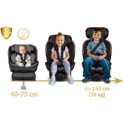 Автокресло Nukido Prestige Line 710100 (Black/Heather Grey) Thumb