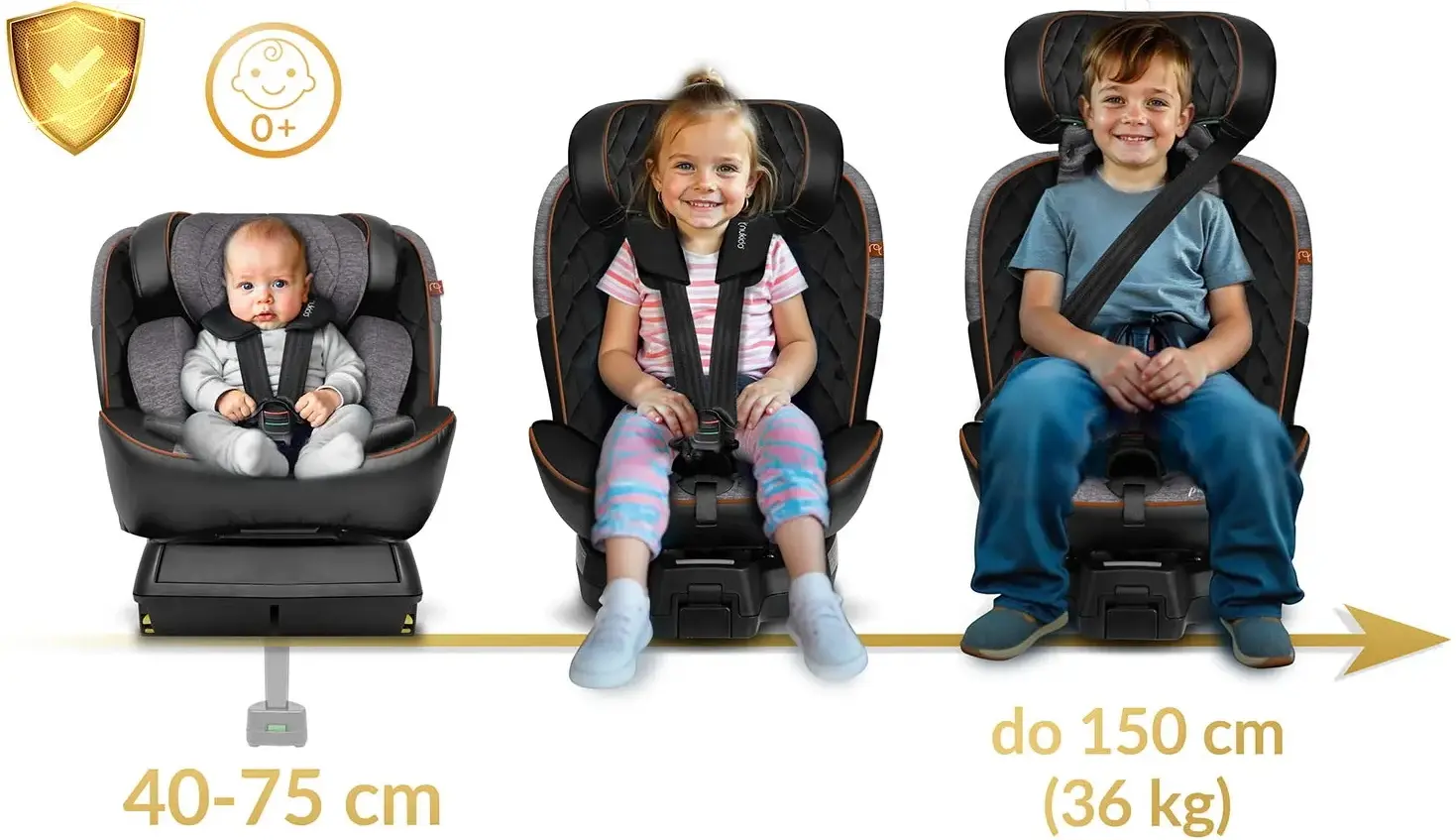 Автокресло Nukido Prestige Line 710100 (Black/Heather Grey) - 2