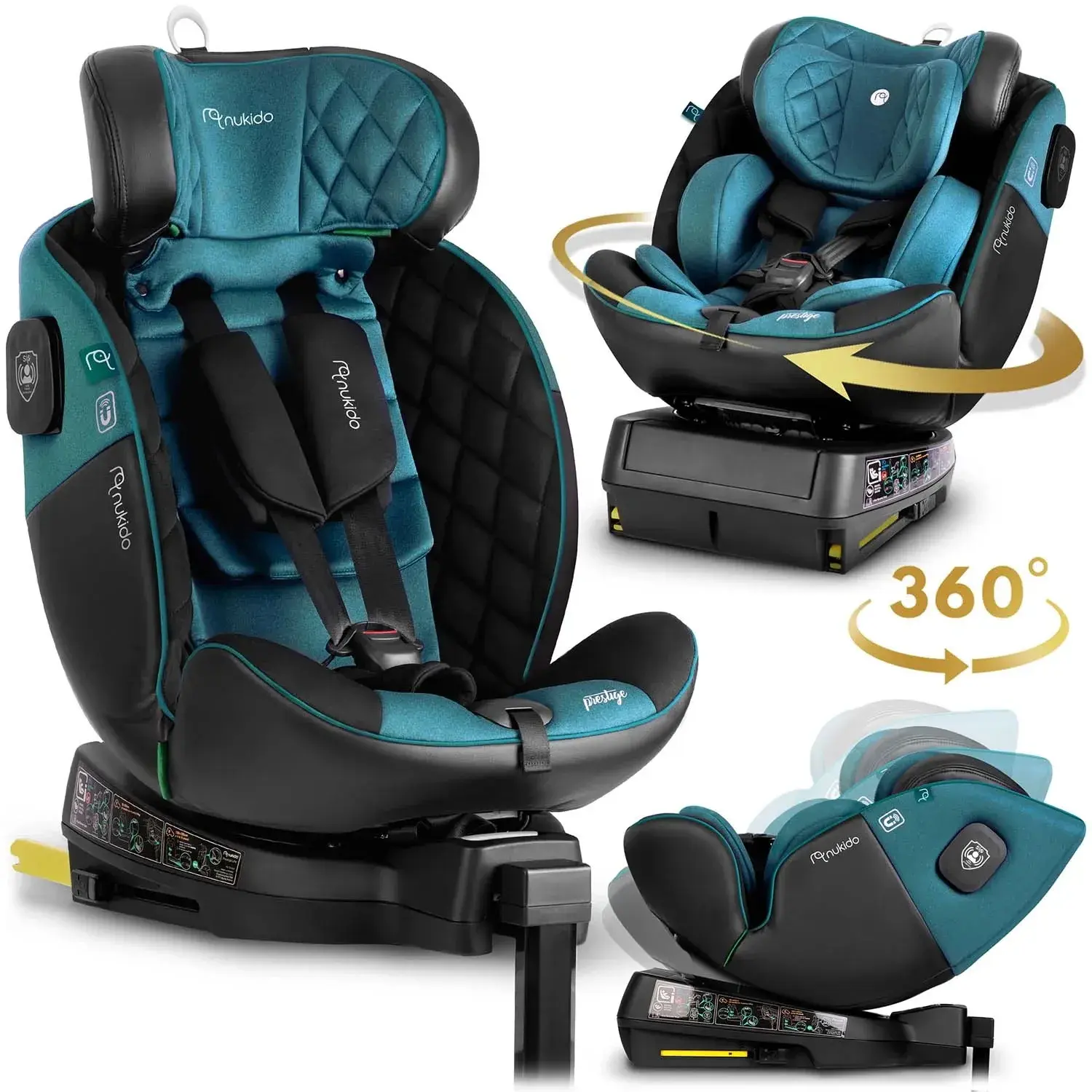 Автокресло Nukido Prestige Line 710101 (Black/Blue) - 11
