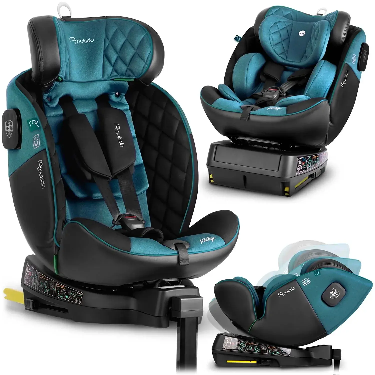Автокресло Nukido Prestige Line 710101 (Black/Blue) - 6