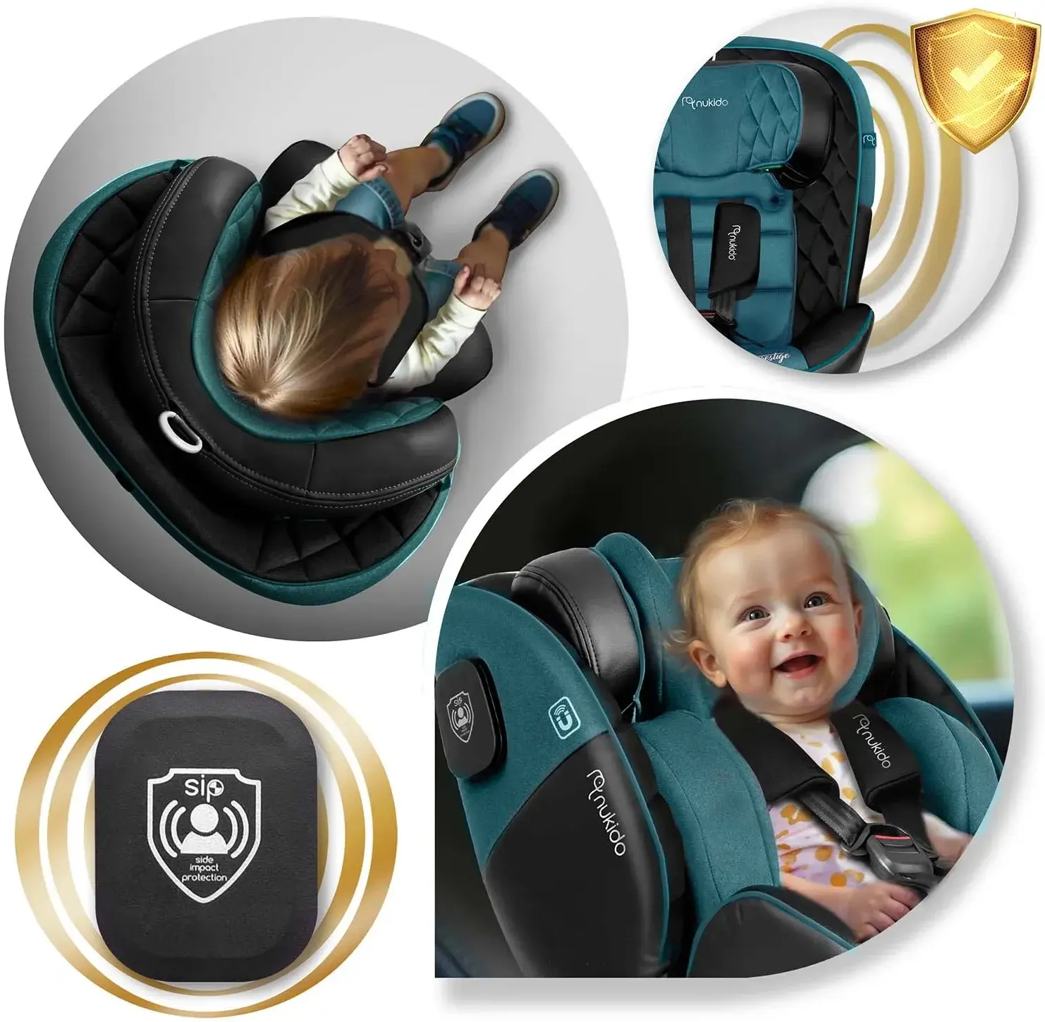 Автокресло Nukido Prestige Line 710101 (Black/Blue) - 17