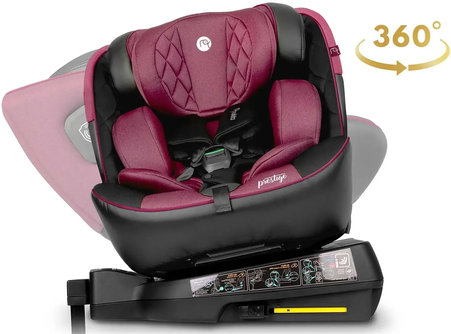 Автокресло Nukido Prestige Line 710102 (Black/Pink) - 17