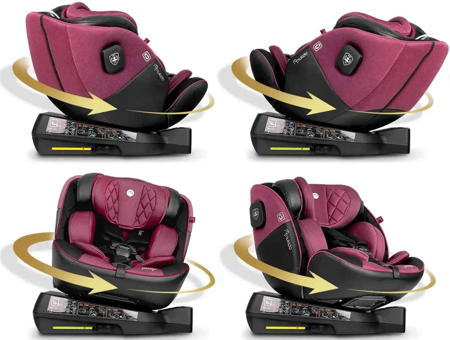 Автокресло Nukido Prestige Line 710102 (Black/Pink) - 16