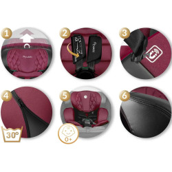 Автокресло Nukido Prestige Line 710102 (Black/Pink) Thumb