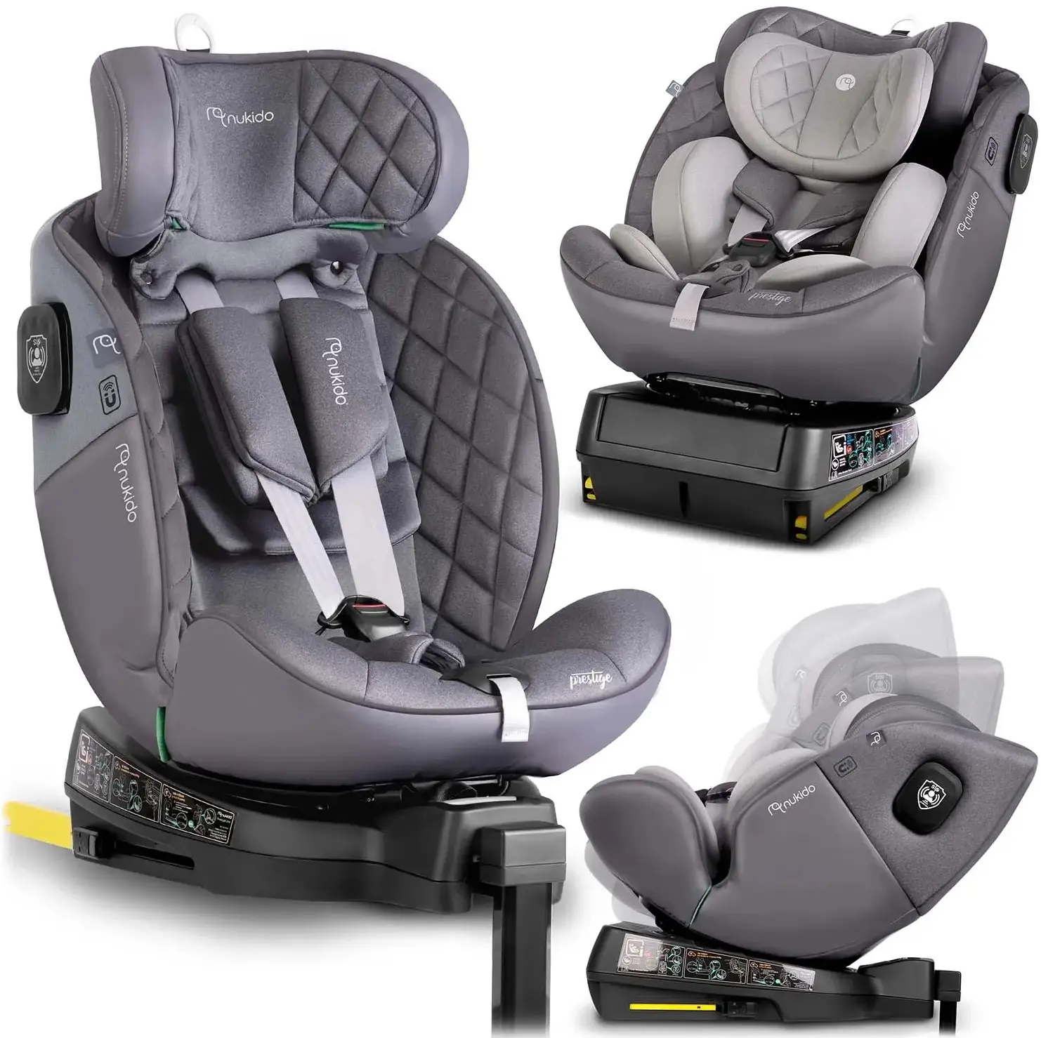 Автокресло Nukido Prestige Line 710103 (Grey) - 11