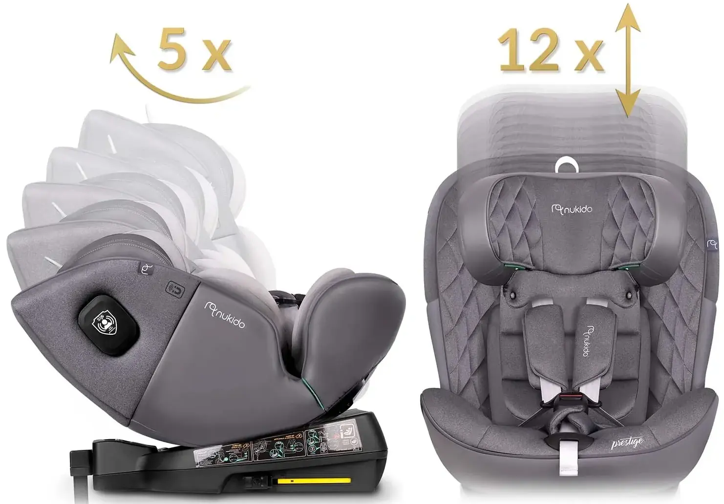 Автокресло Nukido Prestige Line 710103 (Grey) - 15