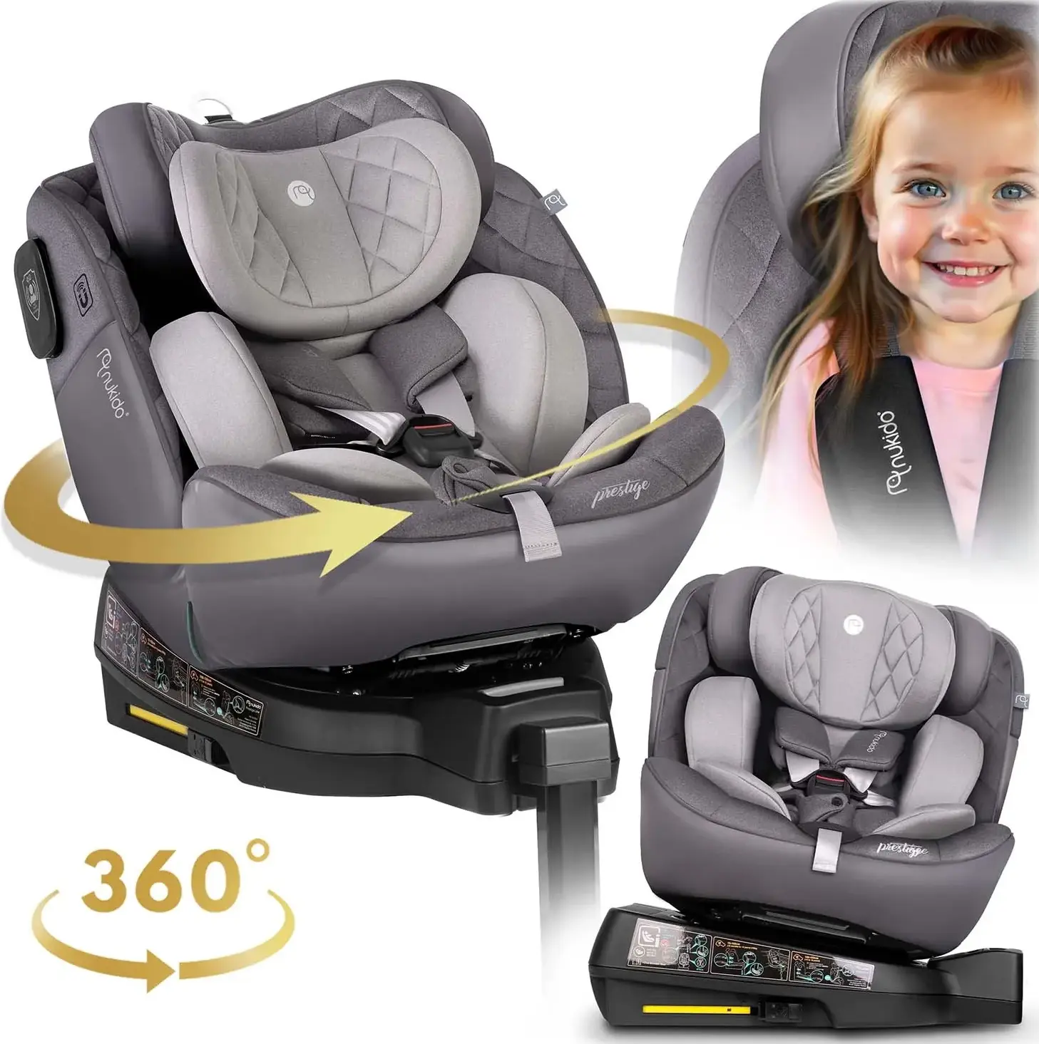 Автокресло Nukido Prestige Line 710103 (Grey) - 3