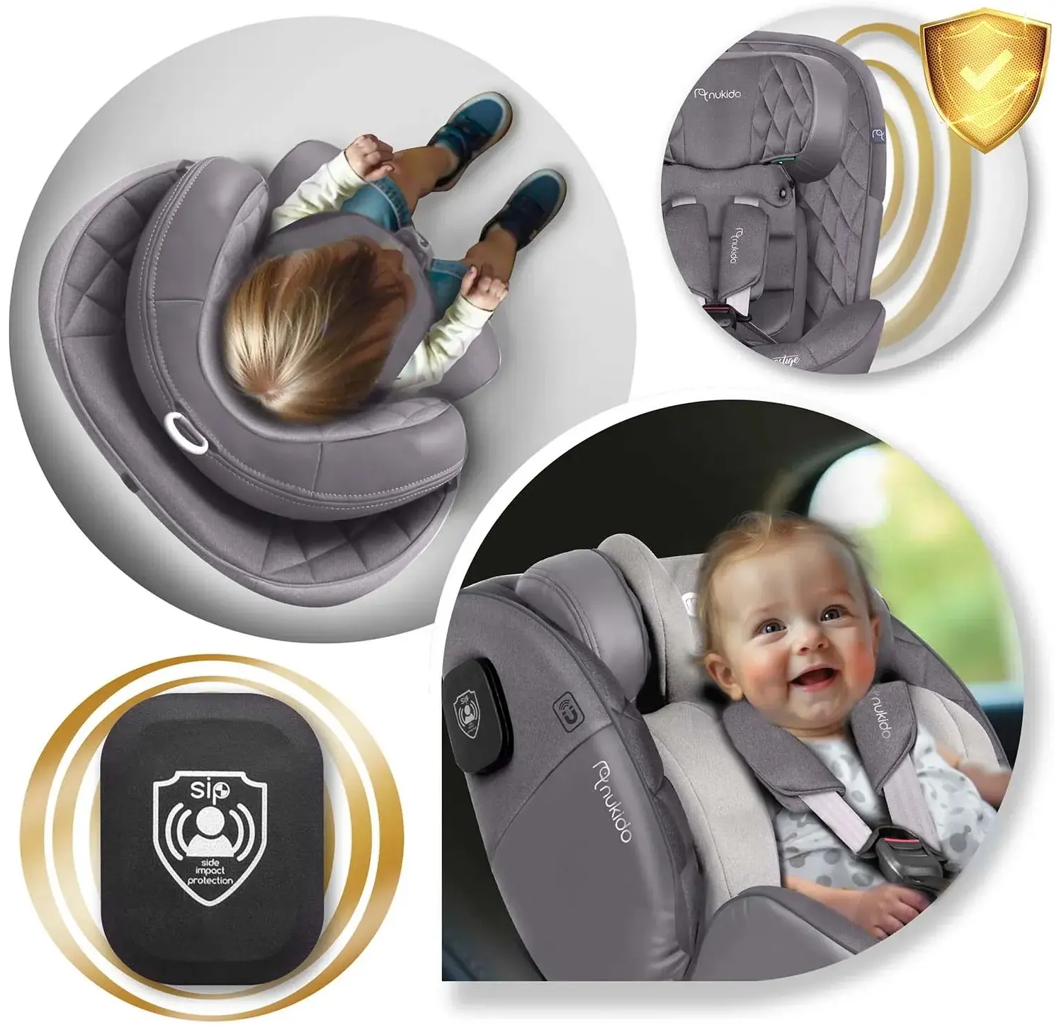 Автокресло Nukido Prestige Line 710103 (Grey) - 6
