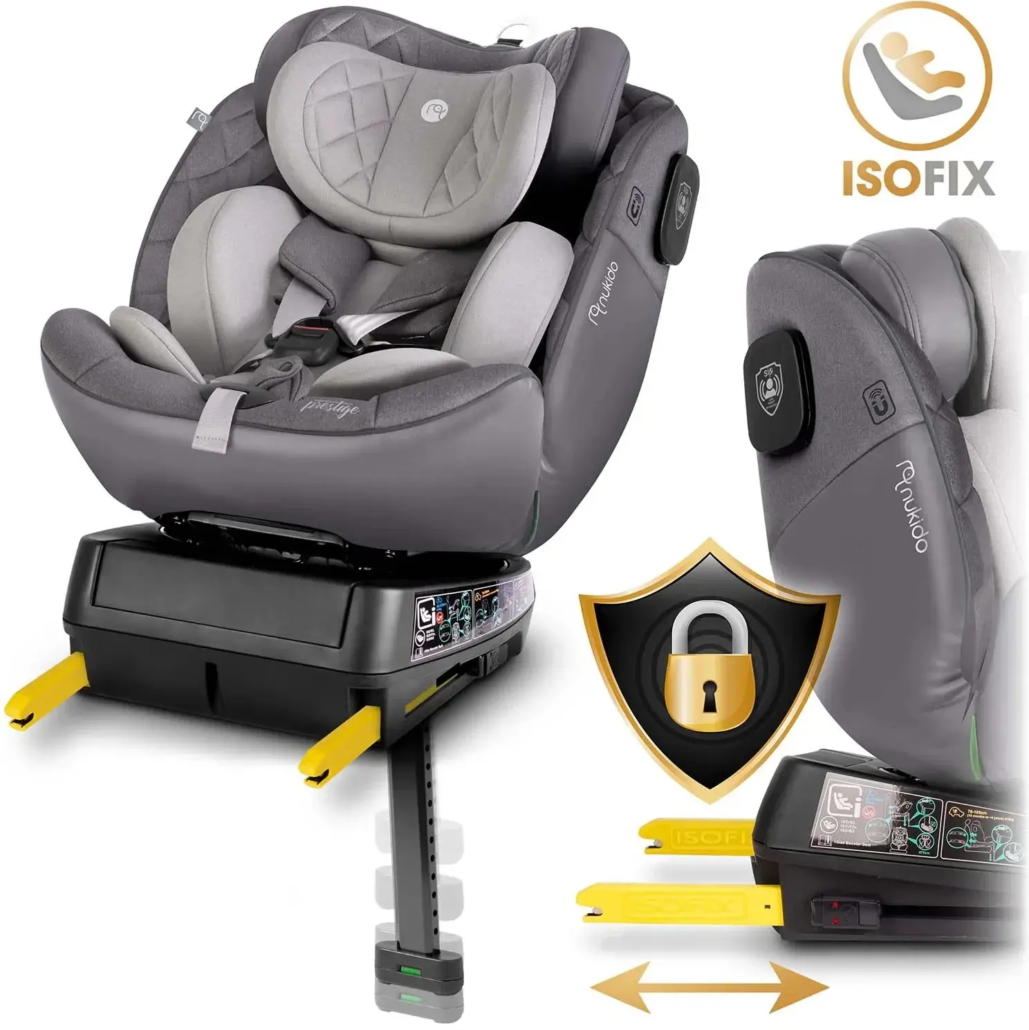 Автокресло Nukido Prestige Line 710103 (Grey) - 10