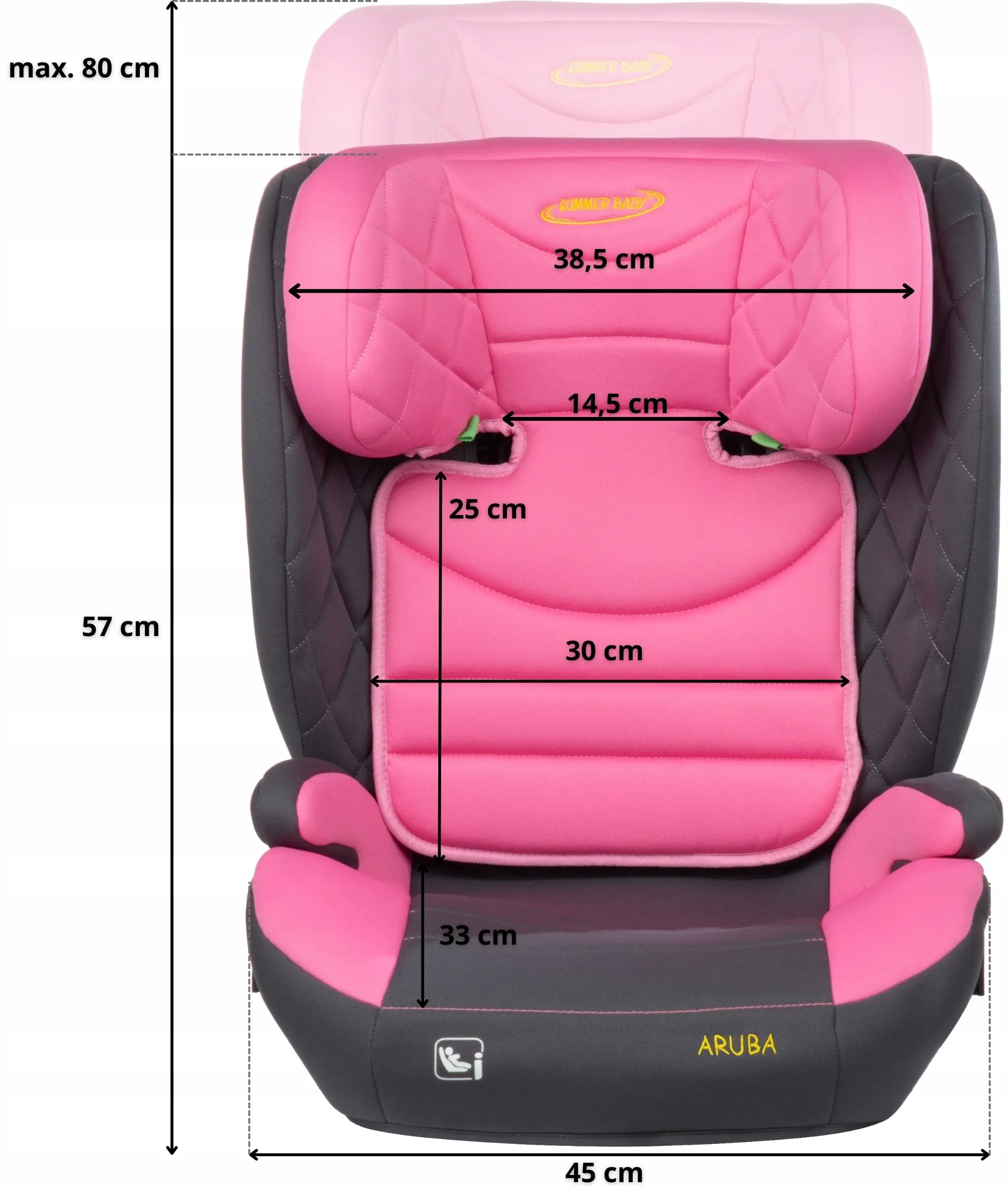 Автокресло Summer Baby Aruba (Pink) - 14