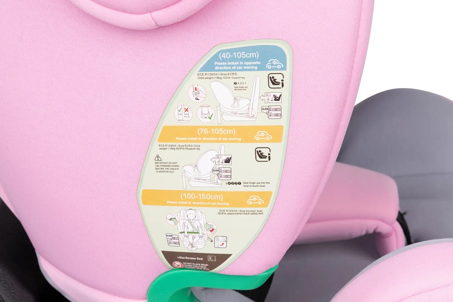 Scaun auto Summer Baby Ibiza (Grey/Pink) - 10