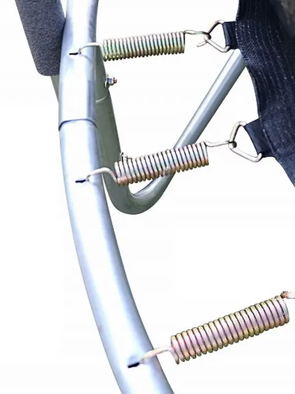 Trambulina cu plasa de protectie Action One 439 244cm (Black/Blue)