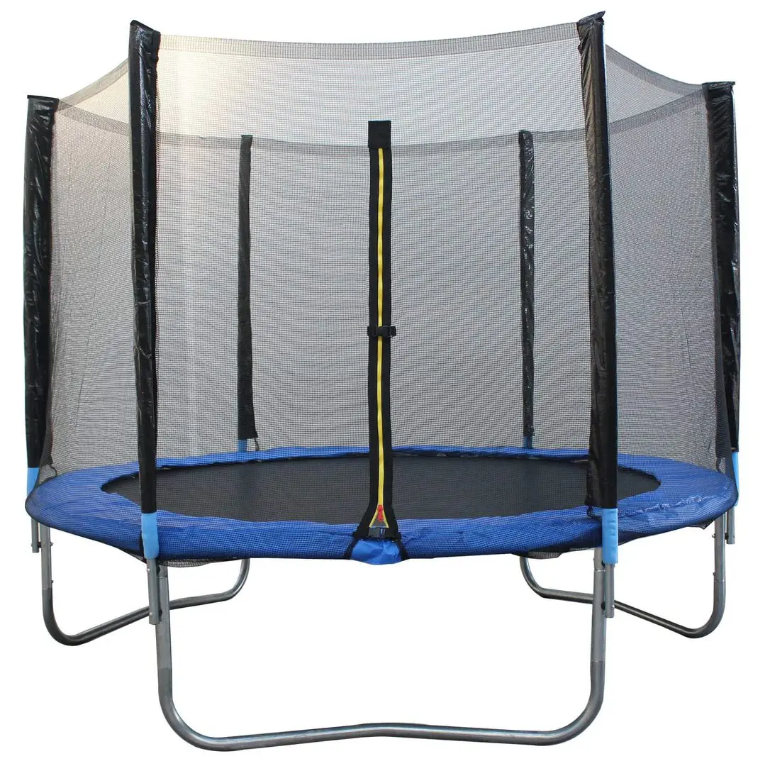 Trambulina cu plasa de protectie Action One 439 244cm (Black/Blue)