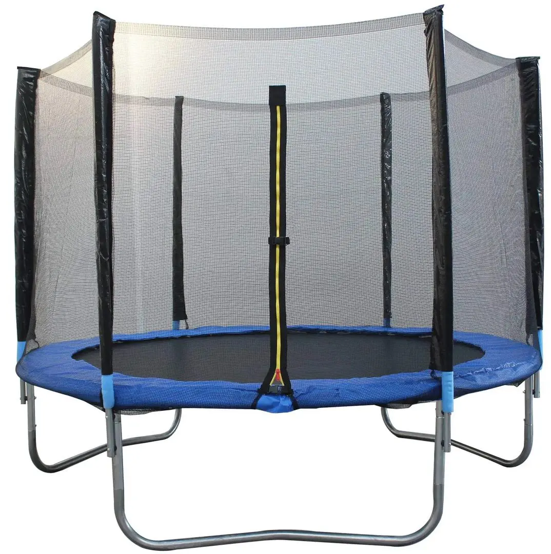 Trambulina cu plasa de protectie Action One 440 305cm (Black/Blue)