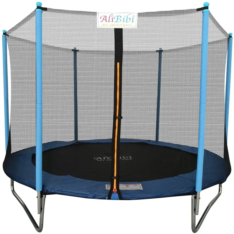 Trambulina cu plasa de protectie AliBibi F506 183cm (Black/Blue)