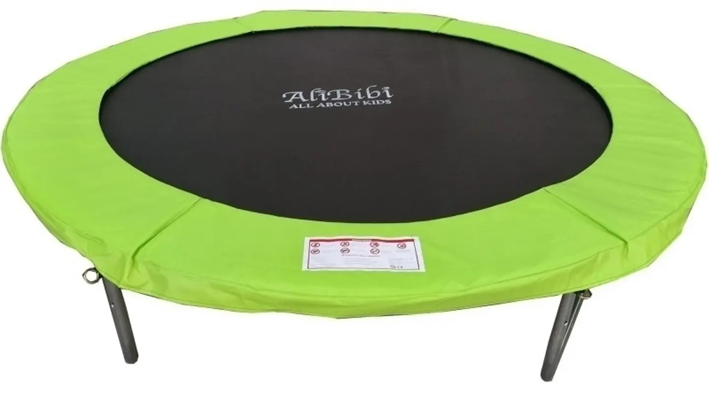 Батут с защитной сеткой AliBibi F608 244см (Black/Green)