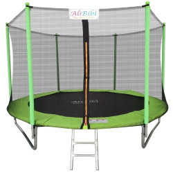 Батут с защитной сеткой AliBibi F610 305см (Black/Green) Thumb